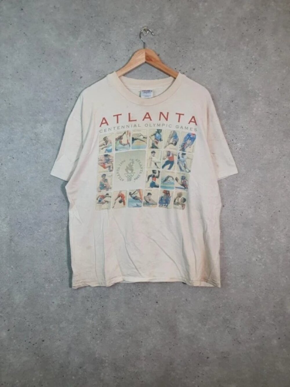 Vintage 1996 Atlanta Centennial Olympic Games Graphic T‑Shirt Men’s XL Hanes Bee